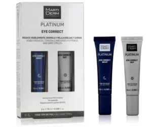 MARTI DERM PLATINUM EYE CORRECT CJA/2TUBOS 10ML